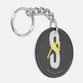 Motivation Acrylic Keychain – Minimal Design (Voorkant Links)