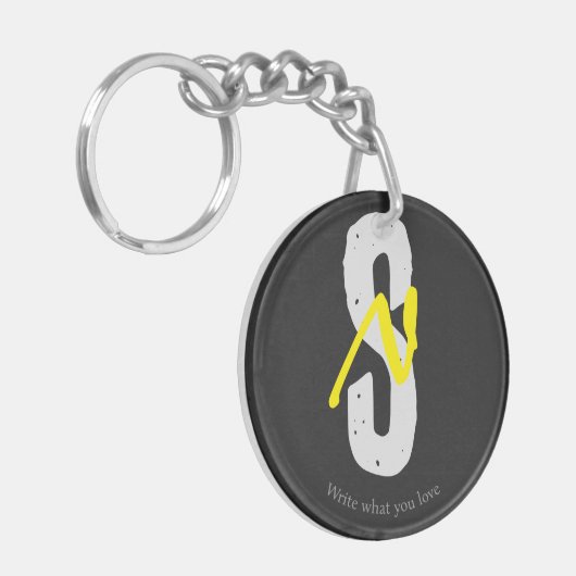 Motivation Acrylic Keychain – Minimal Design (Voorkant Links)