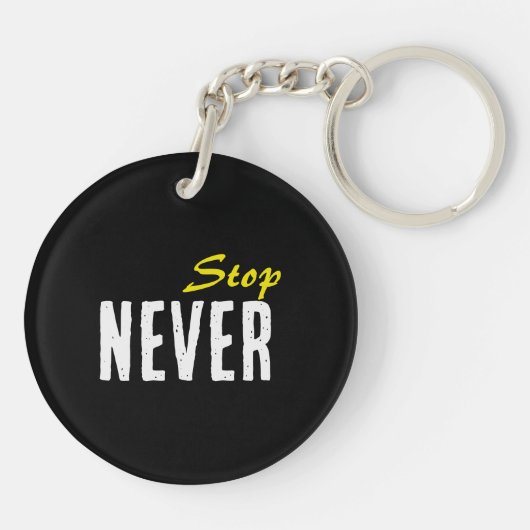 Motivation Acrylic Keychain – Minimal Design (Achterkant)