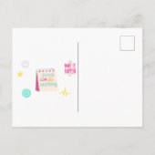 Motivation and positive vibes briefkaart (Achterkant)