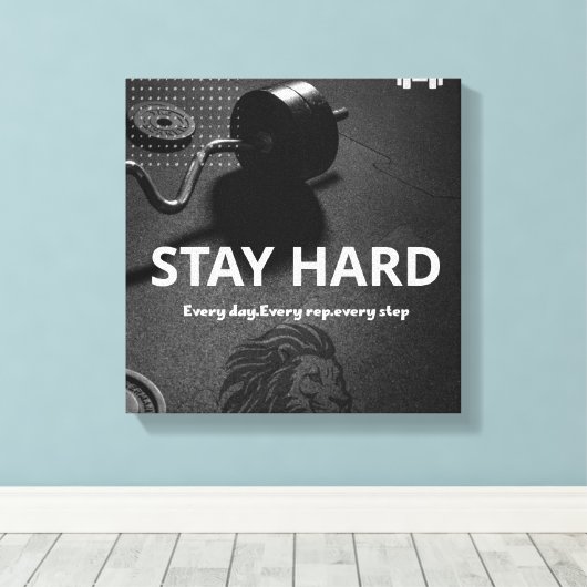 motivation canvas afdruk (Insitu (Houten vloer))