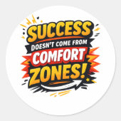 Motivation Design Ronde Sticker (Voorkant)