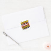 Motivation Design Ronde Sticker (Envelop)