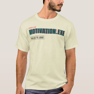 Motivation.exe Kan Niet Laden Glitch Tech Humor T-shirt