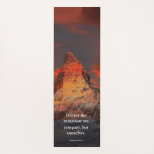 Motivation Gezegde Oranje Sunrise Mount Everest Yogamat (Achterkant)