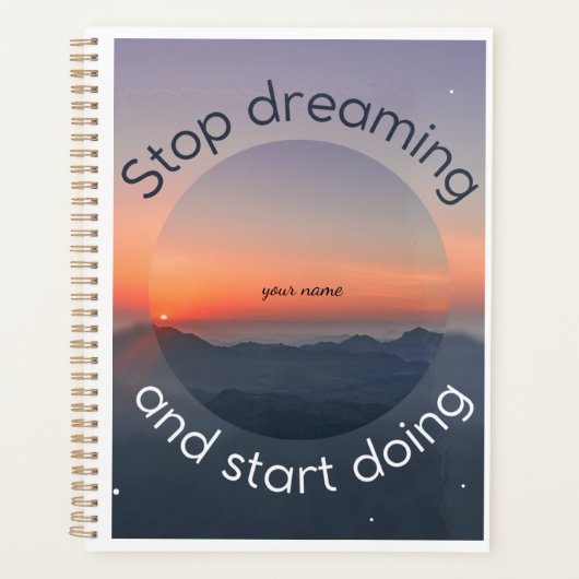 Motivation Journal | “Start Today”  Planner (Voorkant)