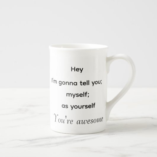 Motivation mug porselein kop (Rechts)