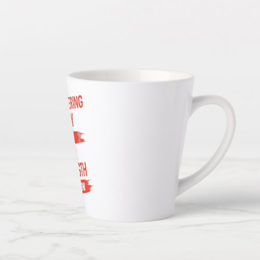 Motivation Quote Design Latte Mok (Rechts)