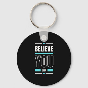 Motivation Quote Trendy and Positive Text Sleutelhanger