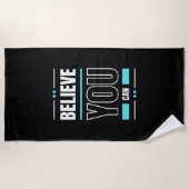 Motivation Quote Trendy and Positive Text Strandlaken (Voorkant)