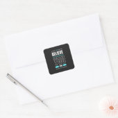 Motivation Quote Trendy and Positive Text Vierkante Sticker (Envelop)