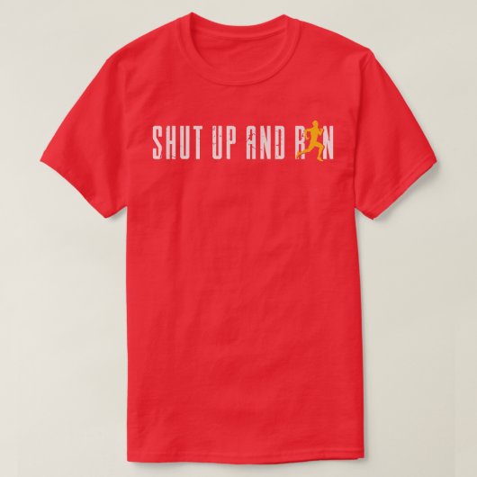 Motivation Running Runner Funny niet Cry run 1115 T-shirt (Design voorkant)