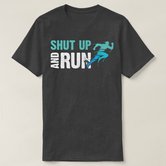 Motivation Running Runner Funny niet Cry run T-shirt (Design voorkant)