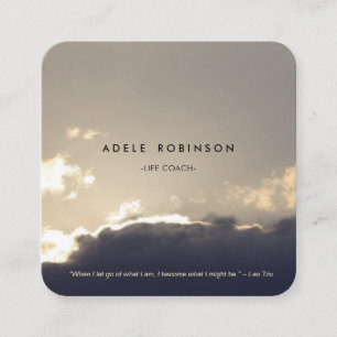 ©Motivation Speaker Life Coach Silver Lining Vierkante Visitekaartje