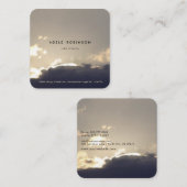 ©Motivation Speaker Life Coach Silver Lining Vierkante Visitekaartje (Voorkant / Achterkant)