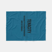 Motivation Tenacity Entrepreneur Slogan Quote  Fleece Deken (Voorkant (Horizontaal))