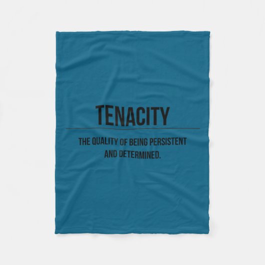 Motivation Tenacity Entrepreneur Slogan Quote  Fleece Deken (Voorkant)
