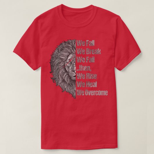 Motivation Workout Quotes Lion Mindset Training T-shirt (Design voorkant)