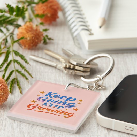 Motivational Acrylic Keychain for Women  (Voorkant Rechts)