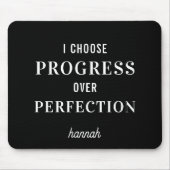 Motivational Affirmation Minimalist Black  Muismat (Voorkant)