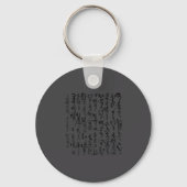 Motivational Ancient Chinese Hand Writing Em Men & Sleutelhanger (Voorkant)