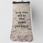 Motivational and inspirational quote golfheadcover (Draai 90)