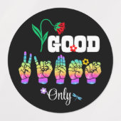 "Motivational ASL Sticker Trio" Stickers (Design 2)