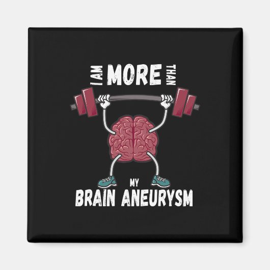 Motivational Awareness Quote Brain Aneurysm Surviv Magneet (Voorkant)
