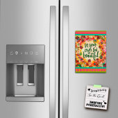 Motivational Be You Beautiful Floral Magnetic Card