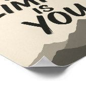 Motivational | Bold Typography & Mountain Art Poster (Hoek)