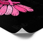 Motivational Breast Cancer Awareness Sunflower Nk  Poster (Hoek)