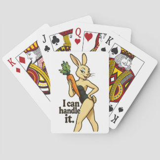 Motivational Bunny Playing Cards – “I Can Handle Pokerkaarten