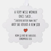 Motivational Career Change Ornament Kaart (Voorkant)