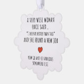 Motivational Career Change Ornament Kaart (Links)