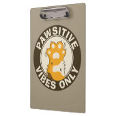 Motivational Cat Pawsitive vibes only School Klembord (Links)