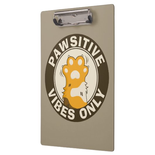 Motivational Cat Pawsitive vibes only School Klembord (Links)