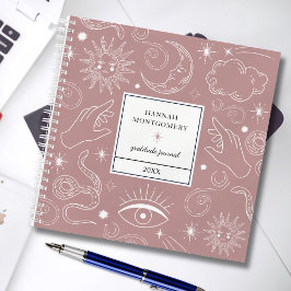 Motivational Celestial Gratitude Journal Notitieboek