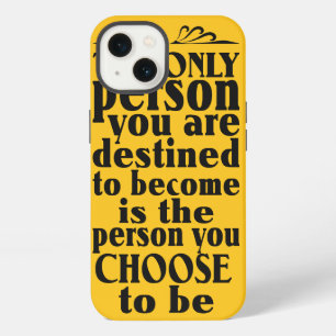 Motivational CHOICE op maat gemaakte kleur hoesjes iPhone 13 Hoesje