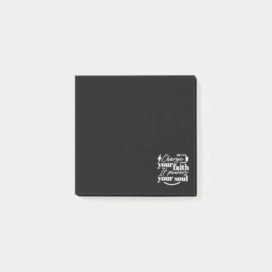 Motivational Christian Quote – Charge Your Faith Post-it® Notes (Voorkant)