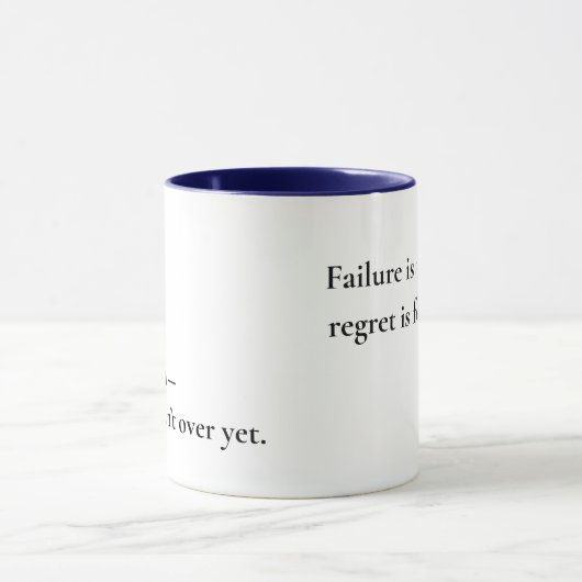 Motivational Coffee Mug –Failure Is Temporary Mok (Midden)