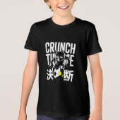 Motivational Crunch Time Soccer Cat For Athletes Tri-Blend Shirt (Voorkant)