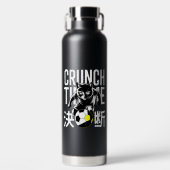 Motivational Crunch Time Soccer Cat For Athletes  Waterfles (Voorkant)