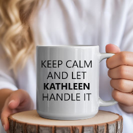 Motivational Custom Name Mug for Women or Men Koffiemok