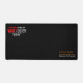 motivational desk mat - Custom Name & Job Title (Voorkant)
