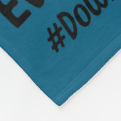 Motivational down syndrome awareness cat t21 fleece deken (Hoek)