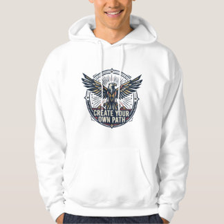 Motivational Eagle Wings Creëer Je Eigen Pad Hoodi Hoodie