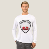 Motivational Embroidered Text Tee: Drive...passion Tri-Blend Shirt (Voorkant)