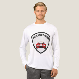 Motivational Embroidered Text Tee: Drive...passion Tri-Blend Shirt