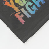Motivational Find Your Fight Quote Art Fleece Deken (Hoek)