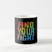 Motivational Find Your Fight Quote Art Koffiemok (Center)